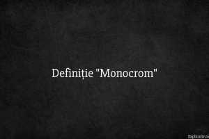 Definiție Monocrom