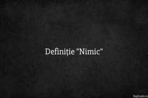 Definiție Nimic