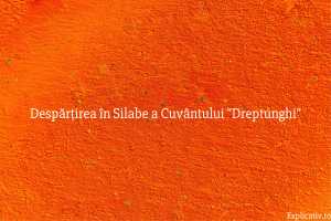 Despărțirea în Silabe a Cuvântului Dreptunghi