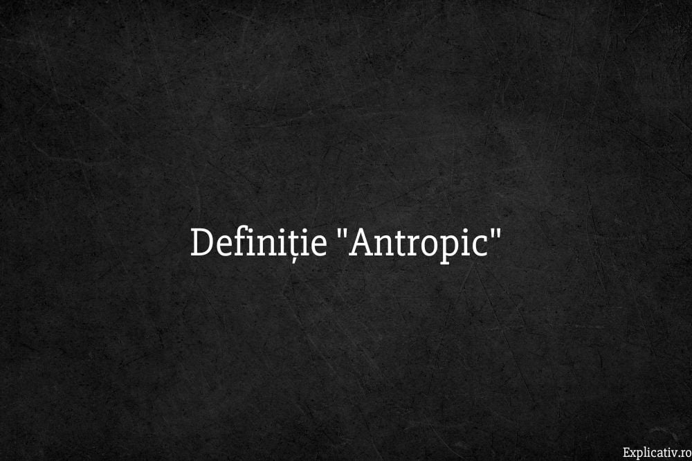Definiție Antropic