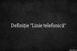 Definiție Linie telefonicã