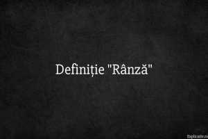 Definiție Rânză