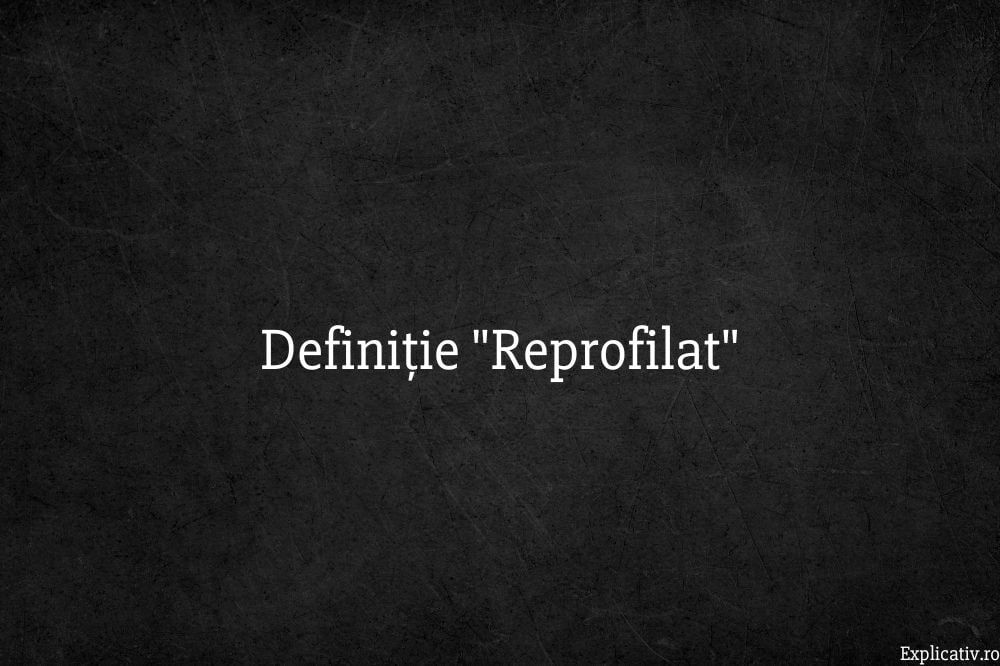 Definiție Reprofilat