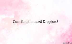 Cum funcționează Dropbox
