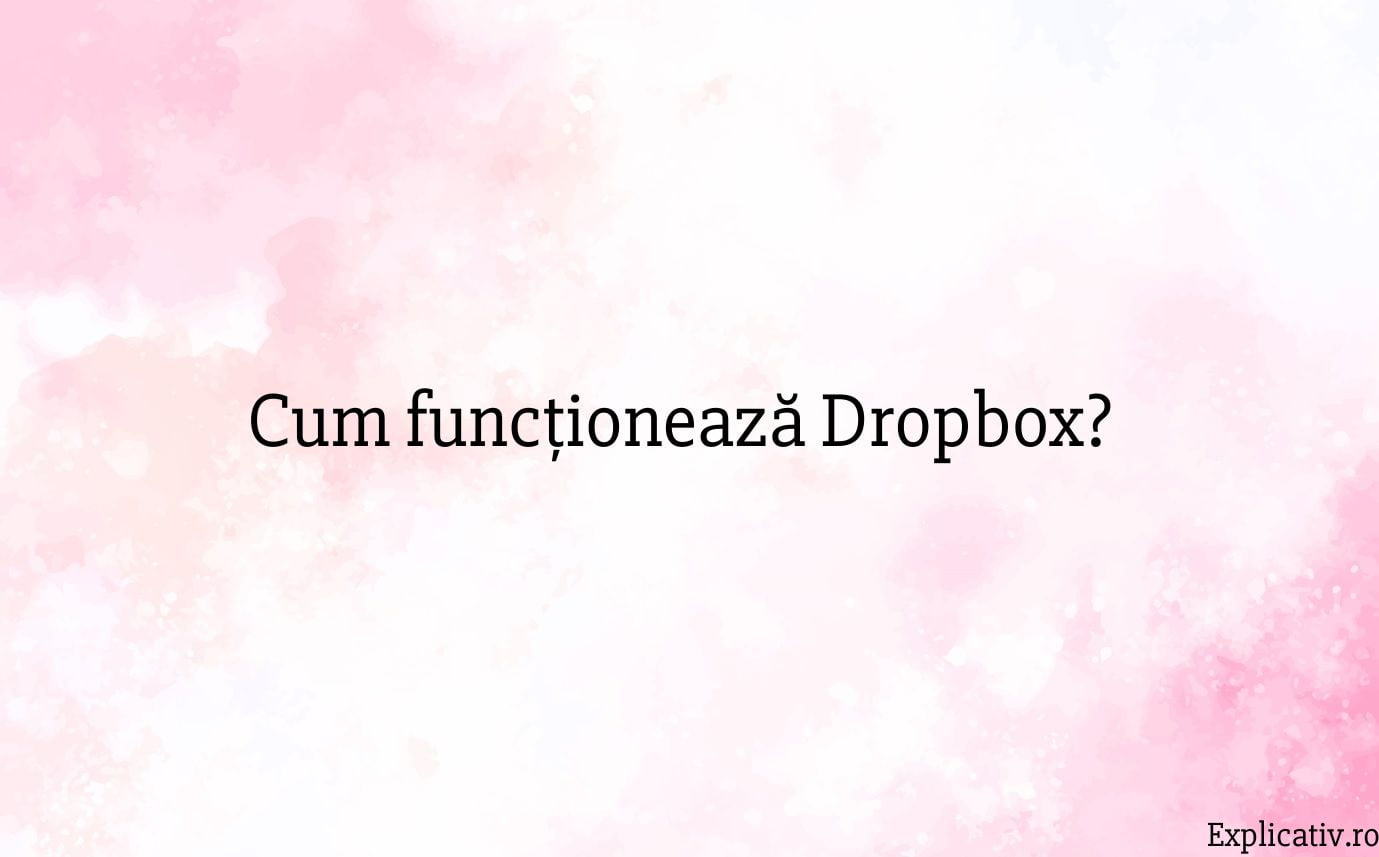 Cum funcționează Dropbox