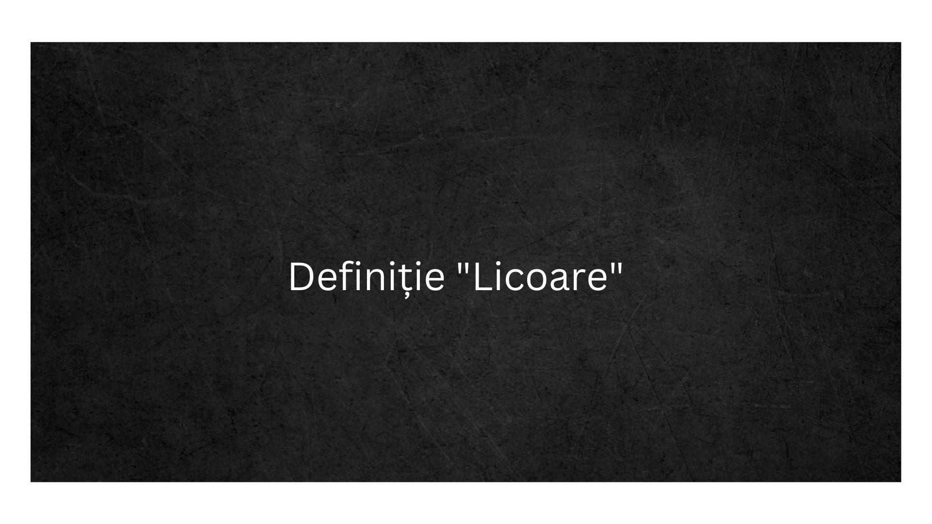 Definiție Licoare
