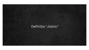 Definiție Josnic
