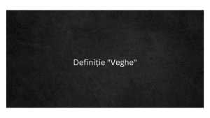 Definiție Veghe