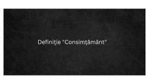 Definiție Consimțământ