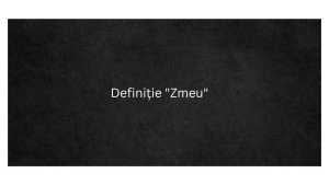 Definiție Zmeu