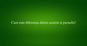 Care este diferența dintre acatist și paraclis