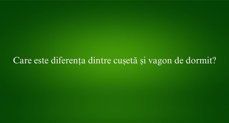 Care este diferența dintre cușetă și vagon de dormit