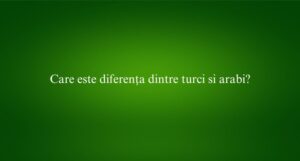 Care este diferența dintre turci si arabi