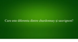 Care este diferenta dintre chardonnay și sauvignon