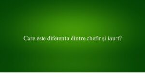 Care este diferenta dintre chefir și iaurt