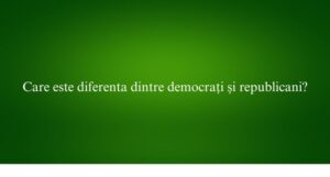 Care este diferenta dintre democrați și republicani