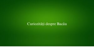 Curiozități despre Bacău