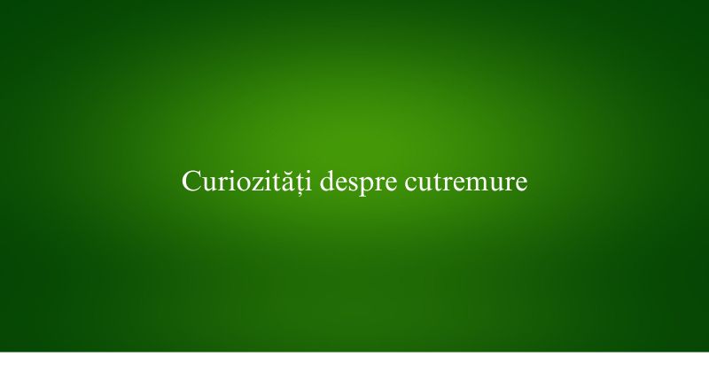 Curiozități despre cutremure