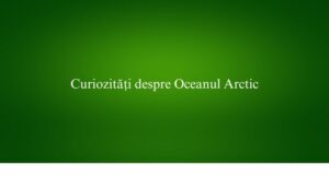 Curiozități despre Oceanul Arctic