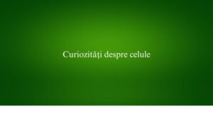 Curiozități despre celule