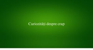 Curiozități despre crap