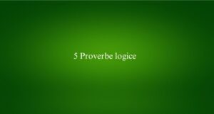 5 Proverbe logice
