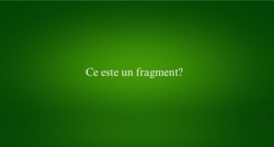 Ce este un fragment