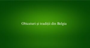 Obiceiuri și tradiții din Belgia