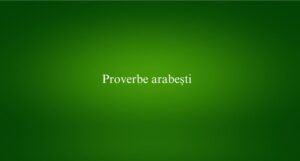 Proverbe arabești