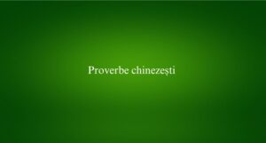 Proverbe chinezești