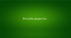 Proverbe despre foc
