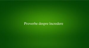 Proverbe despre încredere