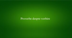 Proverbe despre vorbire
