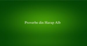 Proverbe din Harap Alb