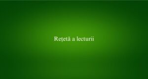 Rețetă a lecturii