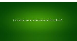 Ce carne nu se mănâncă de Revelion