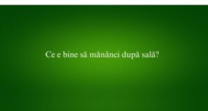 Ce e bine să mănânci după sală