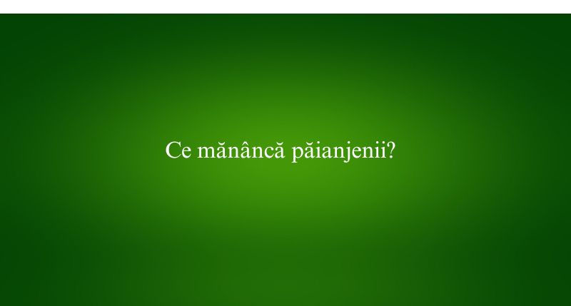 Ce mănâncă păianjenii
