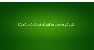 Ce să mănânci când te doare gâtul