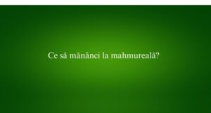 Ce să mănânci la mahmureală