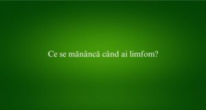 Ce se mănâncă când ai limfom