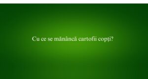 Cu ce se mănâncă cartofii copți