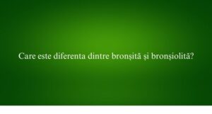 Care este diferenta dintre bronșită și bronșiolită