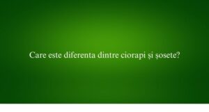 Care este diferenta dintre ciorapi și șosete