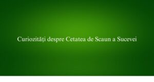 Curiozități despre Cetatea de Scaun a Sucevei