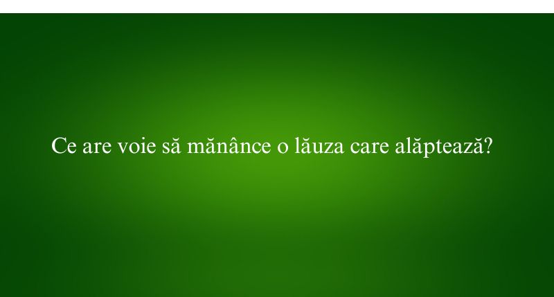 Ce are voie să mănânce o lăuza care alăptează