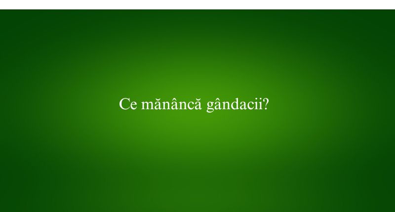 Ce mănâncă gândacii