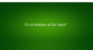 Ce să măn&acirc;nc să fac lapte