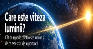 Ilustratie despre viteza luminii in spatiu