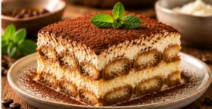 Tiramisu cremos cu mascarpone și cacao